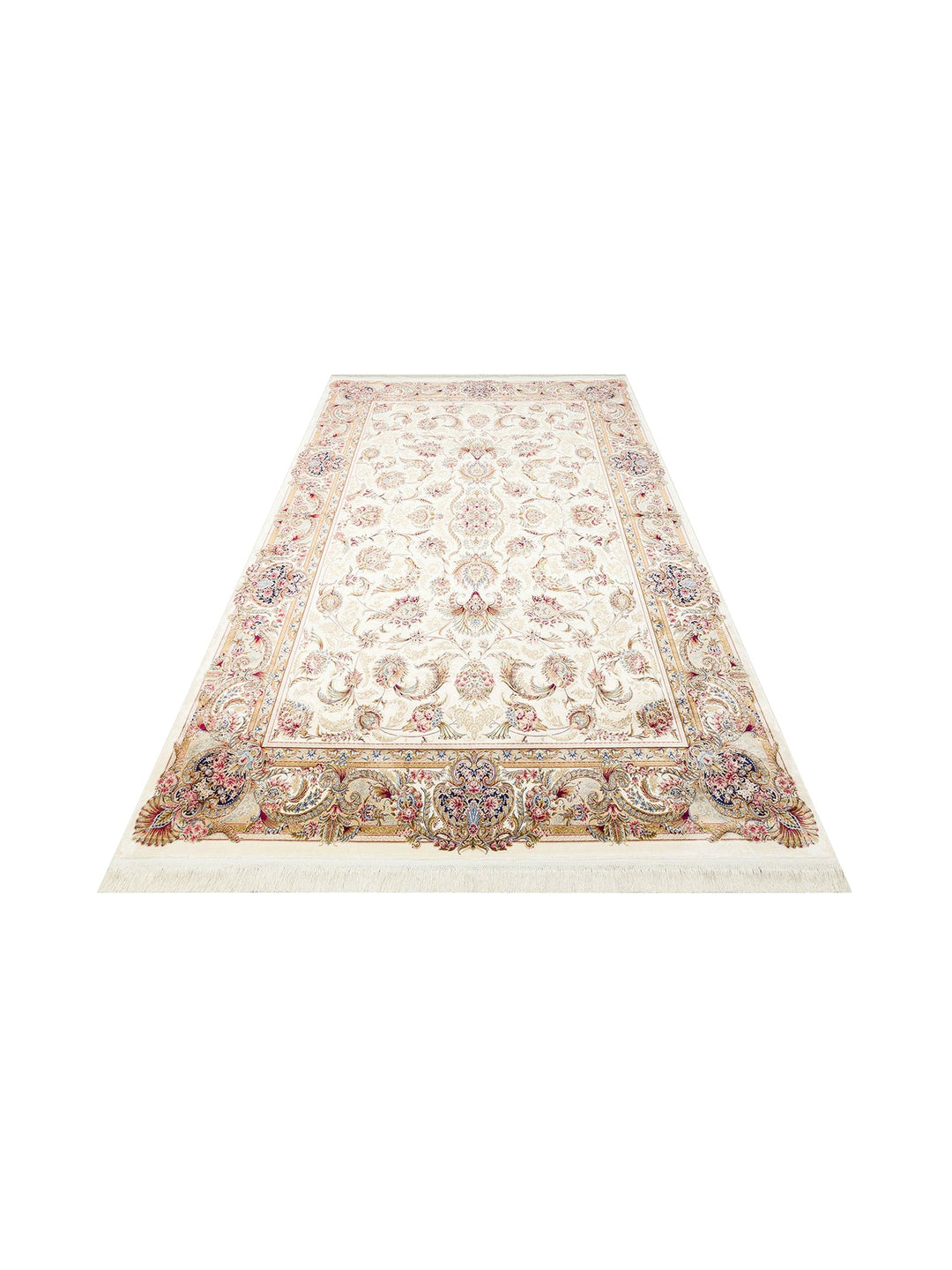 Topkapi Series High Quality Densely Woven Classic Patterned Special Shiny Living Room Carpet 01 CREAM