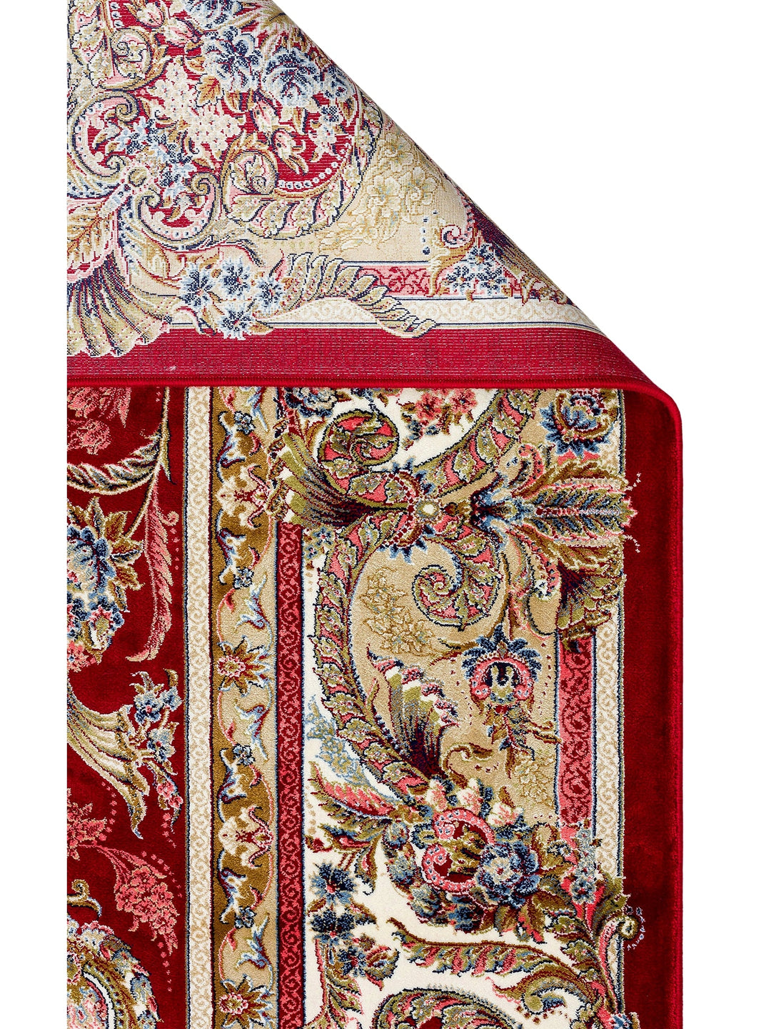 Topkapi Series High Quality Dense Woven Classic Patterned Special Shiny Living Room Carpet 01 RED