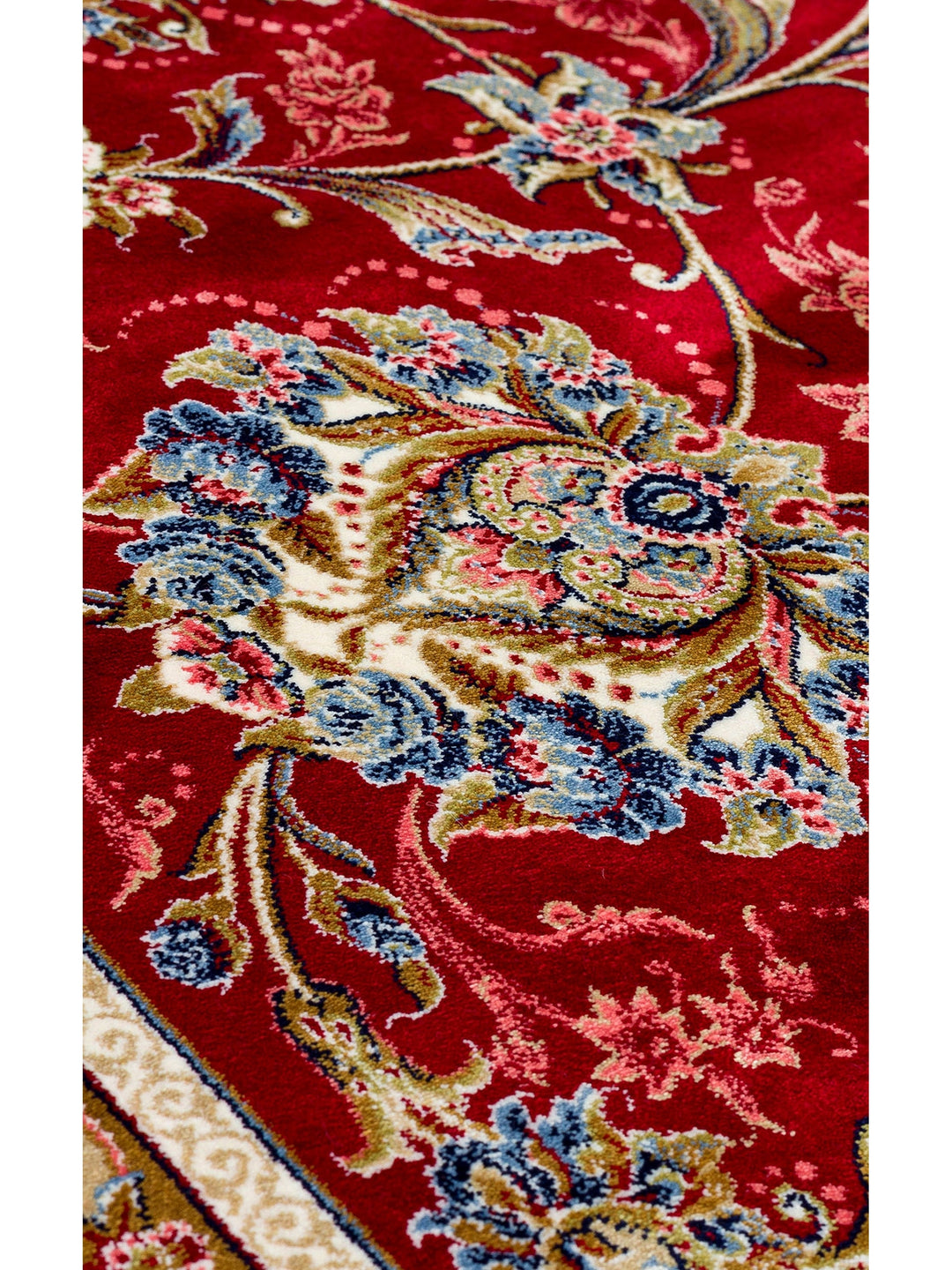 Topkapi Series High Quality Dense Woven Classic Patterned Special Shiny Living Room Carpet 01 RED