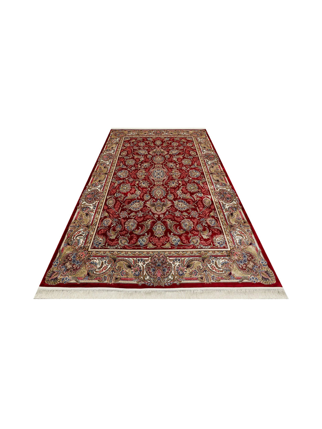 Topkapi Series High Quality Dense Woven Classic Patterned Special Shiny Living Room Carpet 01 RED