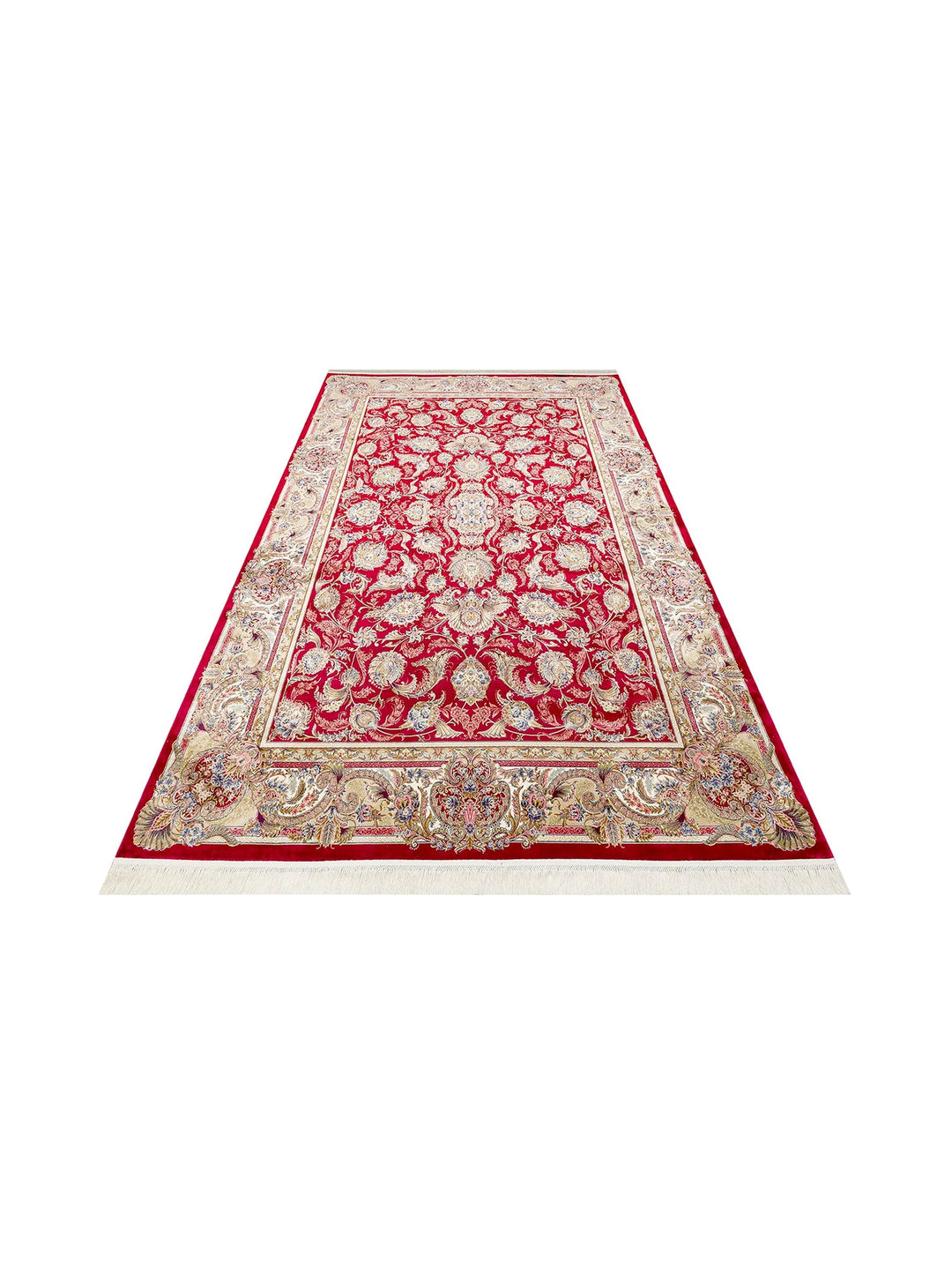 Topkapi Series High Quality Dense Woven Classic Patterned Special Shiny Living Room Carpet 01 RED