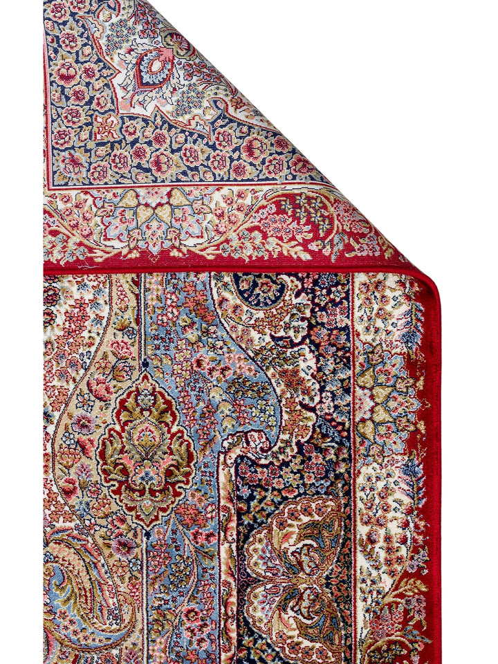 Topkapi Series High Quality Dense Woven Classic Patterned Special Shiny Living Room Carpet 02 RED