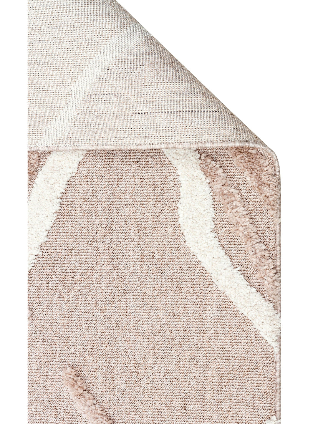 Tabasco Series Ethnic Patterned Living Room Hall Hallway Modern Scandinavian Carpet TAB 03 BEIGE WHITE