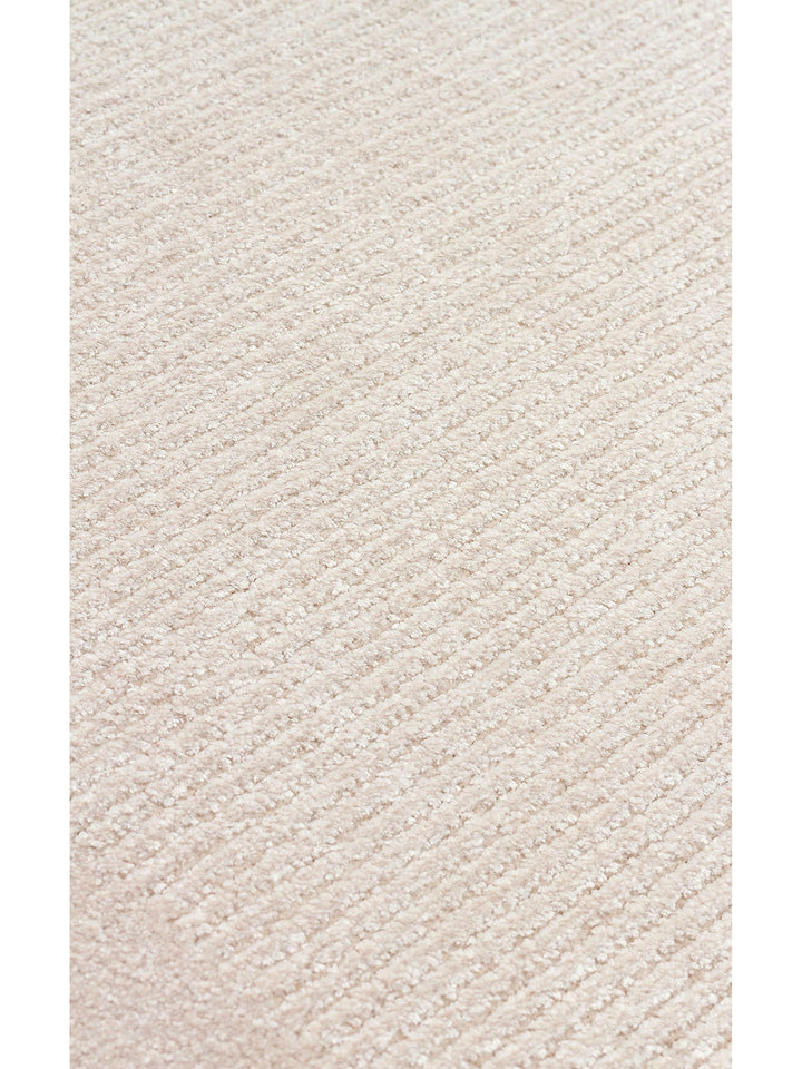 Montenegro Viscose Blend Plain Patterned Tight Weave Living Room Hall Hallway Modern Carpet 02 BEIGE