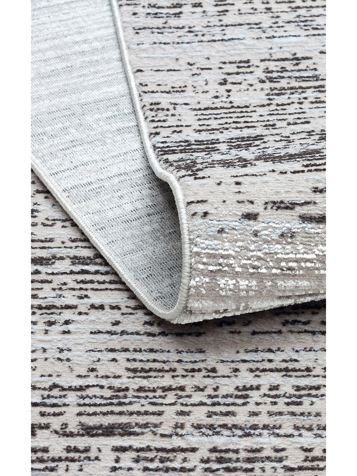 Smooth Yıkanabilir Kaymaz Parlak Oturma Odası Salon Koridor İnce Dokuma Modern Halı 101 D.GREY XW