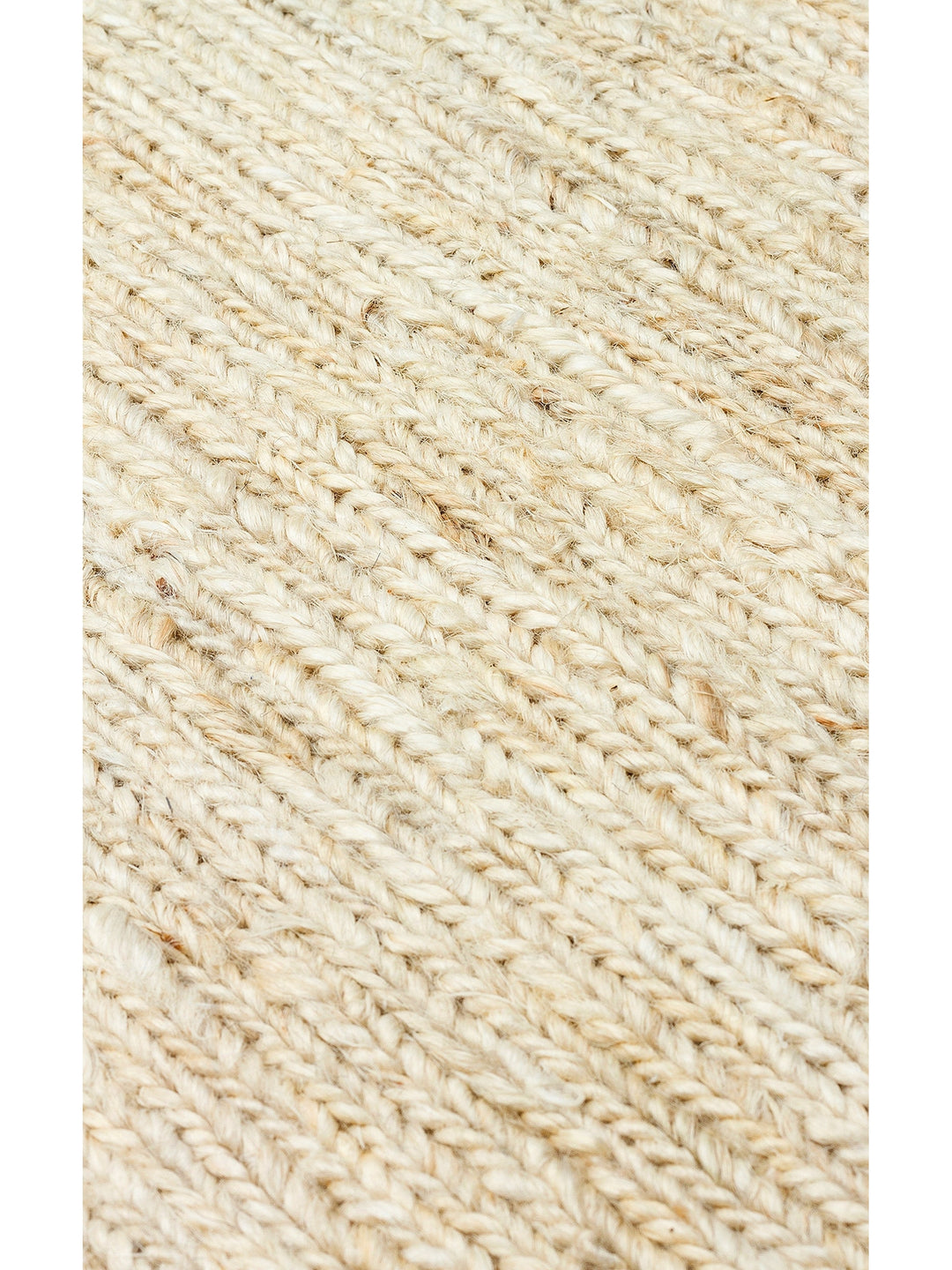 Coffee 100% Natural Hemp Living Room Hall Hallway Entrance Bedroom Knitted Carpet PLAIN IVORY