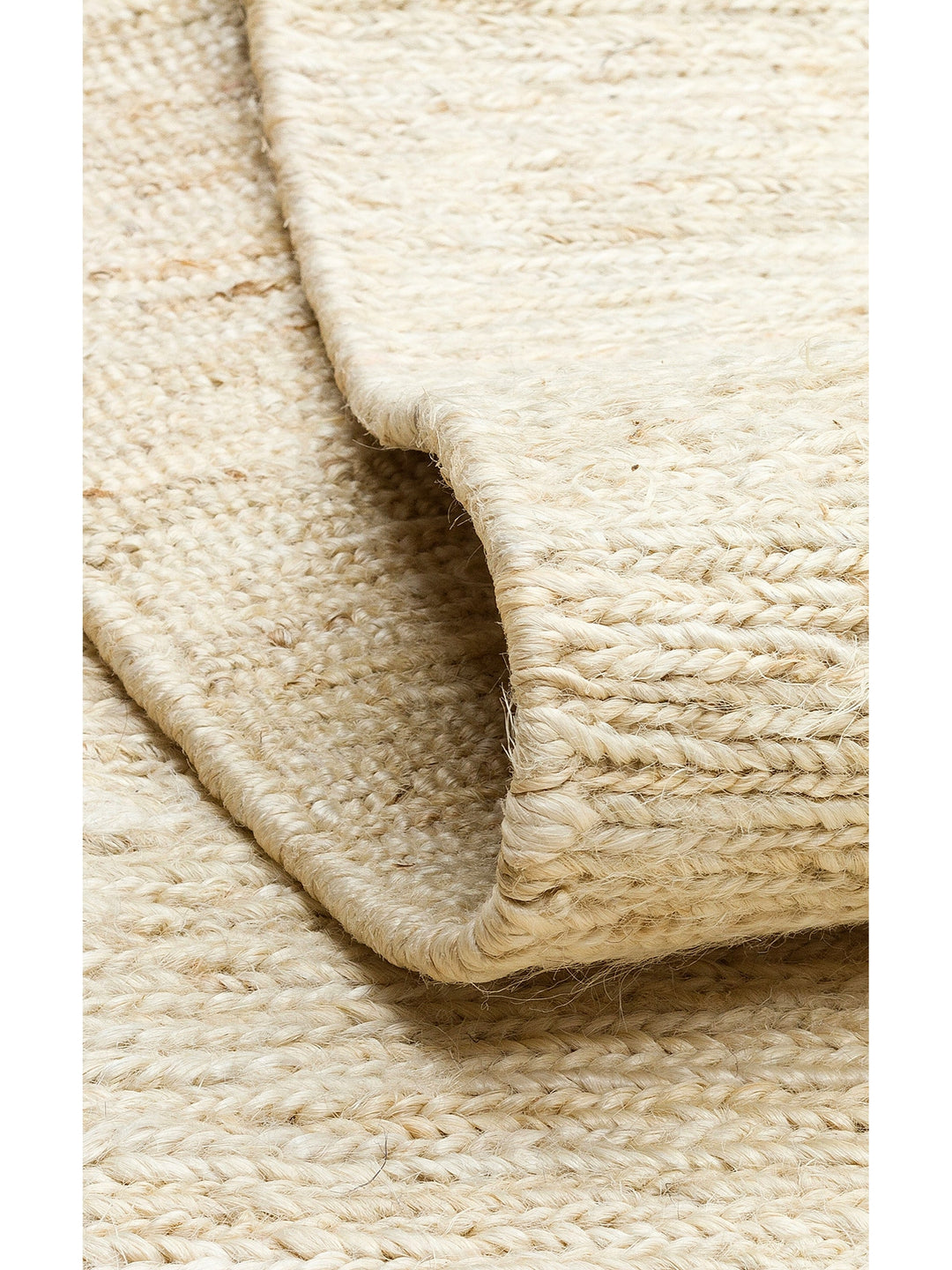 Coffee 100% Natural Hemp Living Room Hall Hallway Entrance Bedroom Knitted Carpet PLAIN IVORY