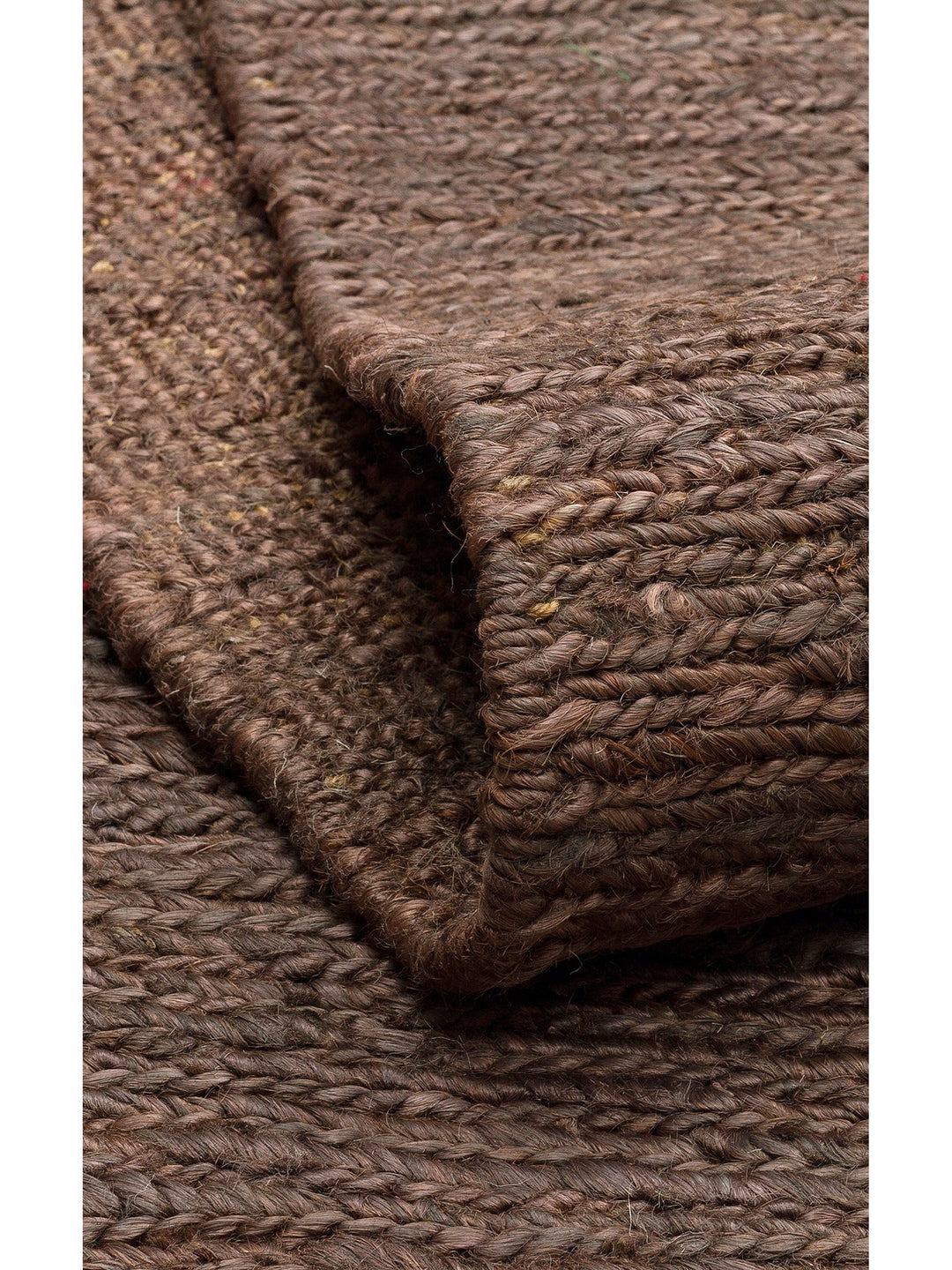 Coffee 100% Natural Hemp Living Room Hall Hallway Entrance Bedroom Knitted Carpet PLAIN BROWN