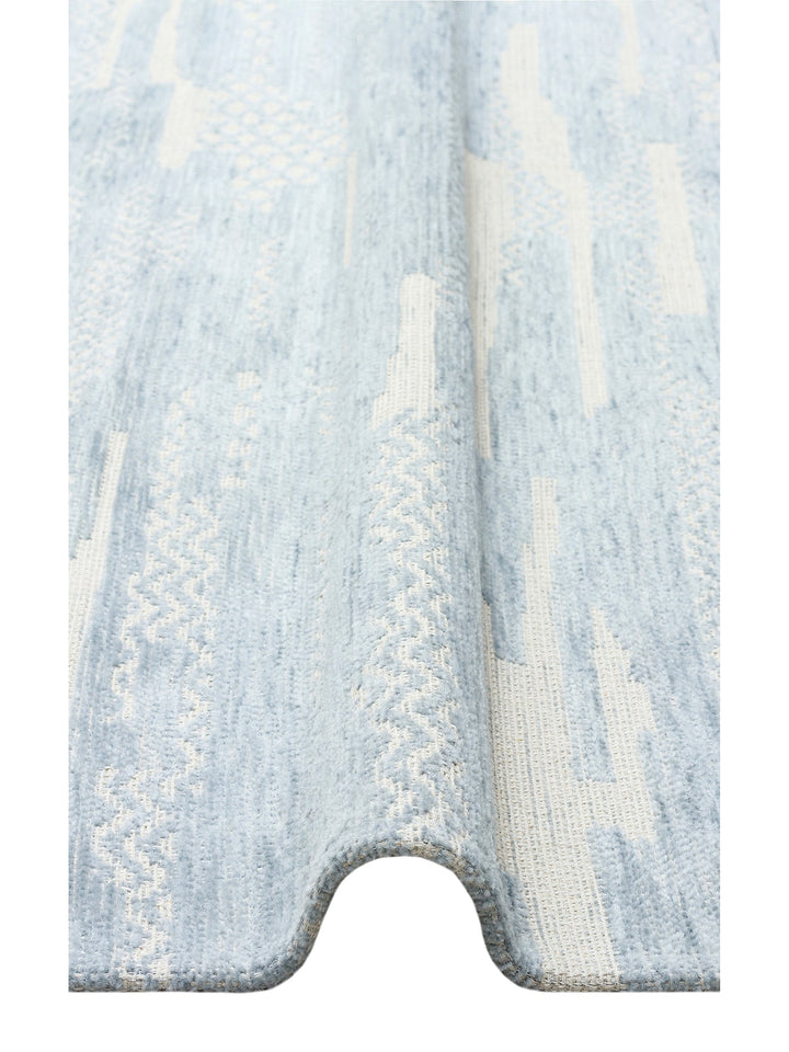 Didim Non-Slip Based Modern Living Room Hall Corridor Kitchen Fine Woven Carpet 01 BLUE