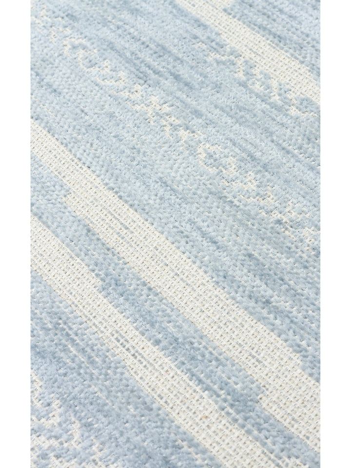 Didim Non-Slip Based Modern Living Room Hall Corridor Kitchen Fine Woven Carpet 01 BLUE