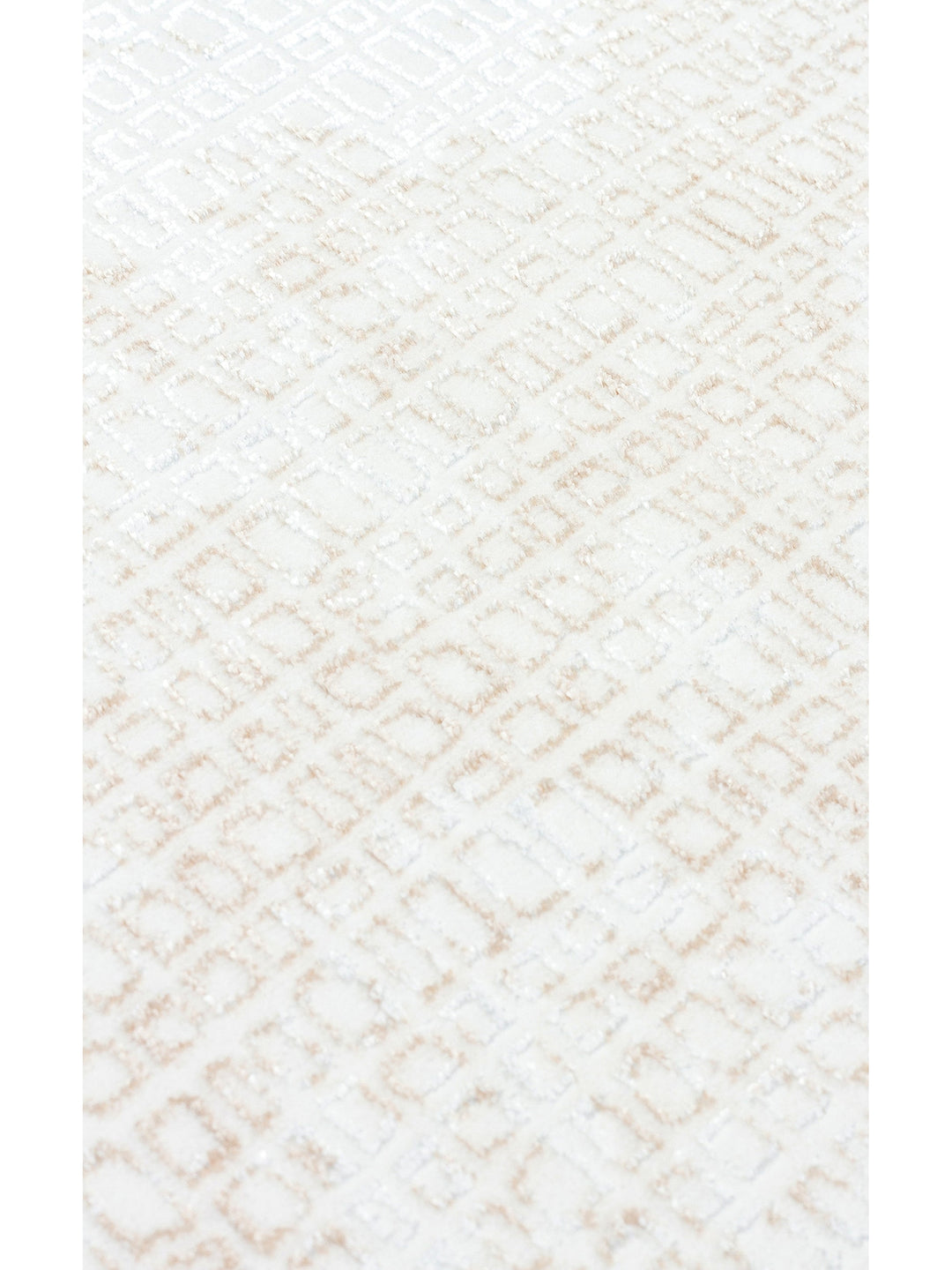 Smooth Washable Non-Slip Shiny Living Room Hallway Fine Woven Modern Carpet 108 CREAM BEIGE