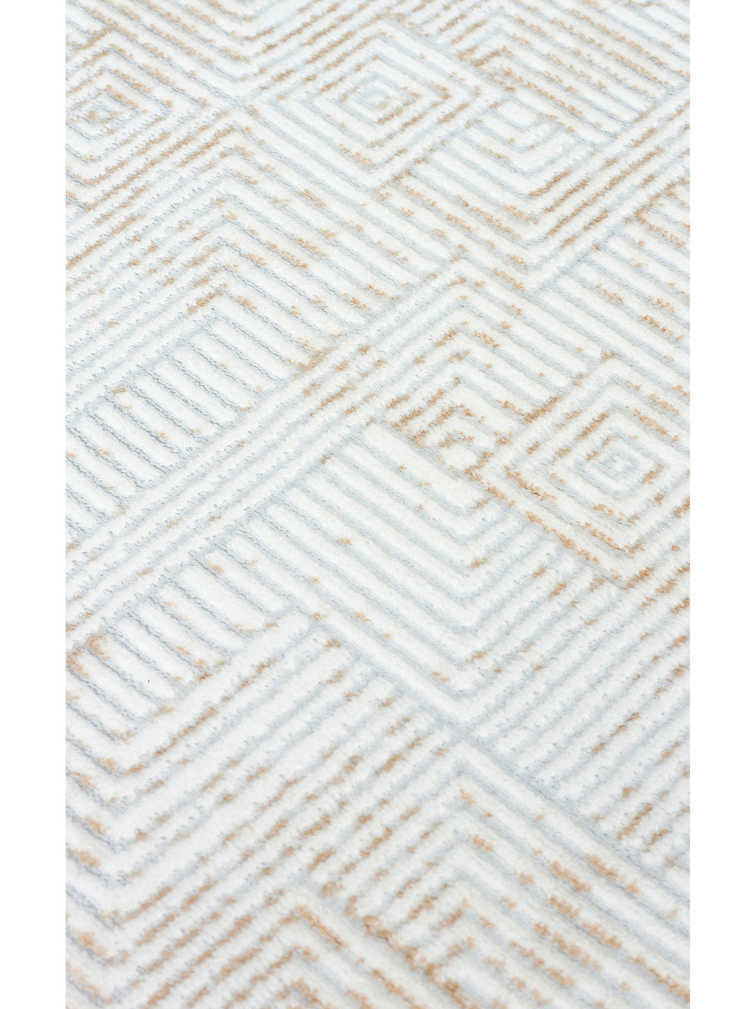 Smooth Washable Non-Slip Shiny Living Room Hallway Fine Woven Modern Carpet 109 CREAM BEIGE