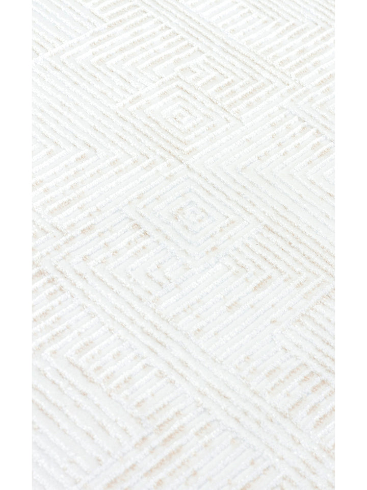 Smooth Washable Non-Slip Shiny Living Room Hallway Fine Woven Modern Carpet 109 CREAM BEIGE