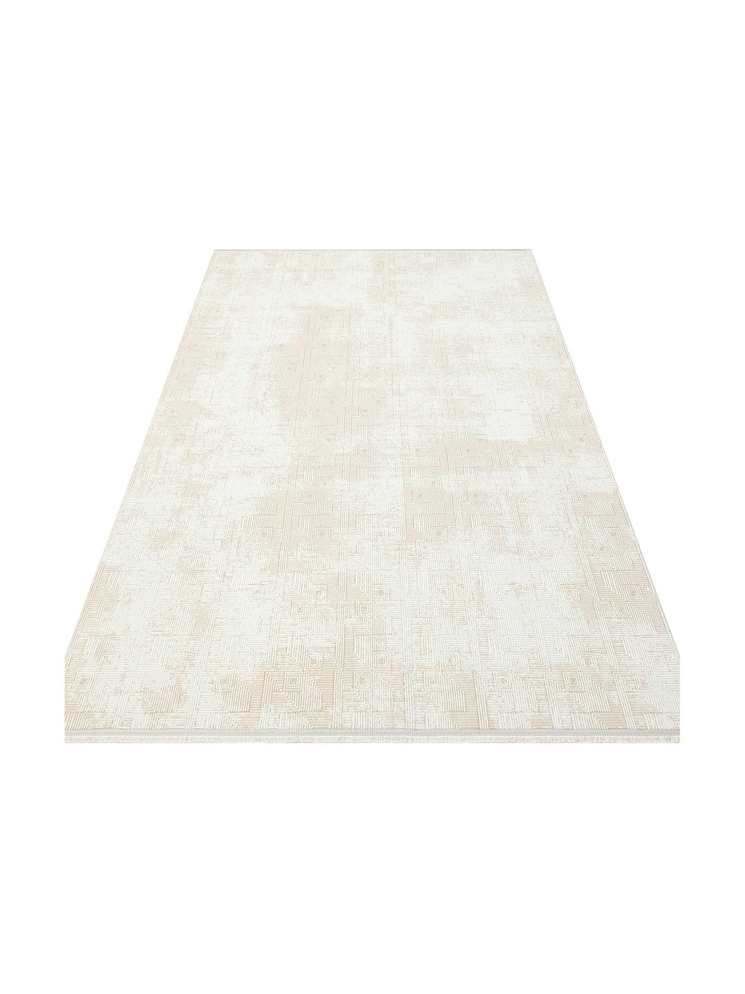 Smooth Washable Non-Slip Shiny Living Room Hallway Fine Woven Modern Carpet 109 CREAM BEIGE