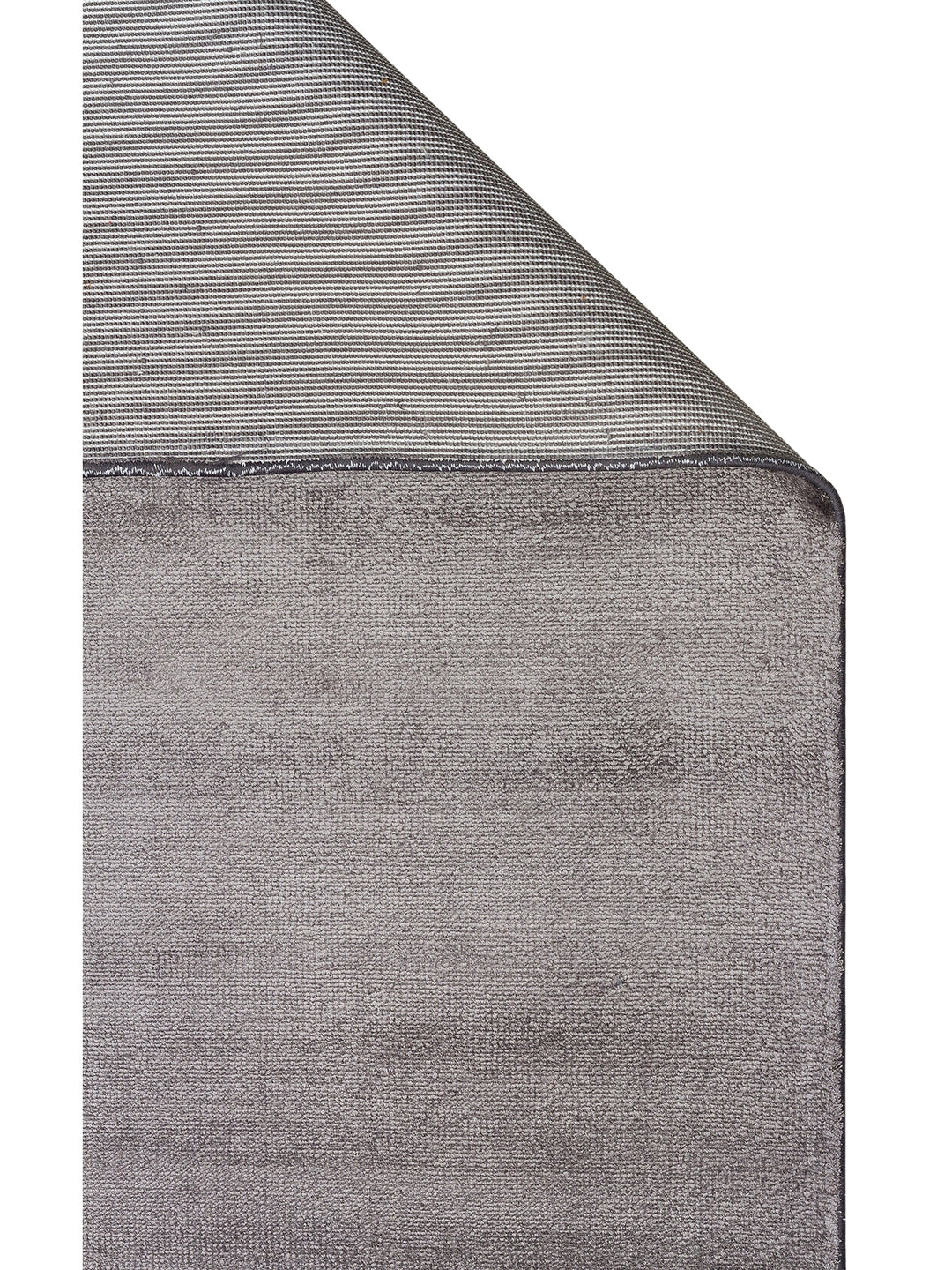 Oushak Plain 100% Natural Solid Color Viscose Uşak Carpet Produced on Special Looms by Handicraft PLNDGREY