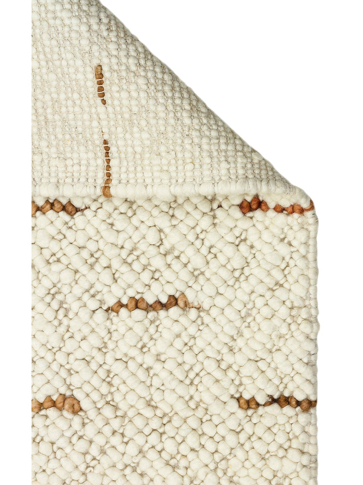 Woolstar 100% Natural Sweater Patterned Living Room Hallway Entrance Hand Woven Knitted Carpet JD 06 NAT