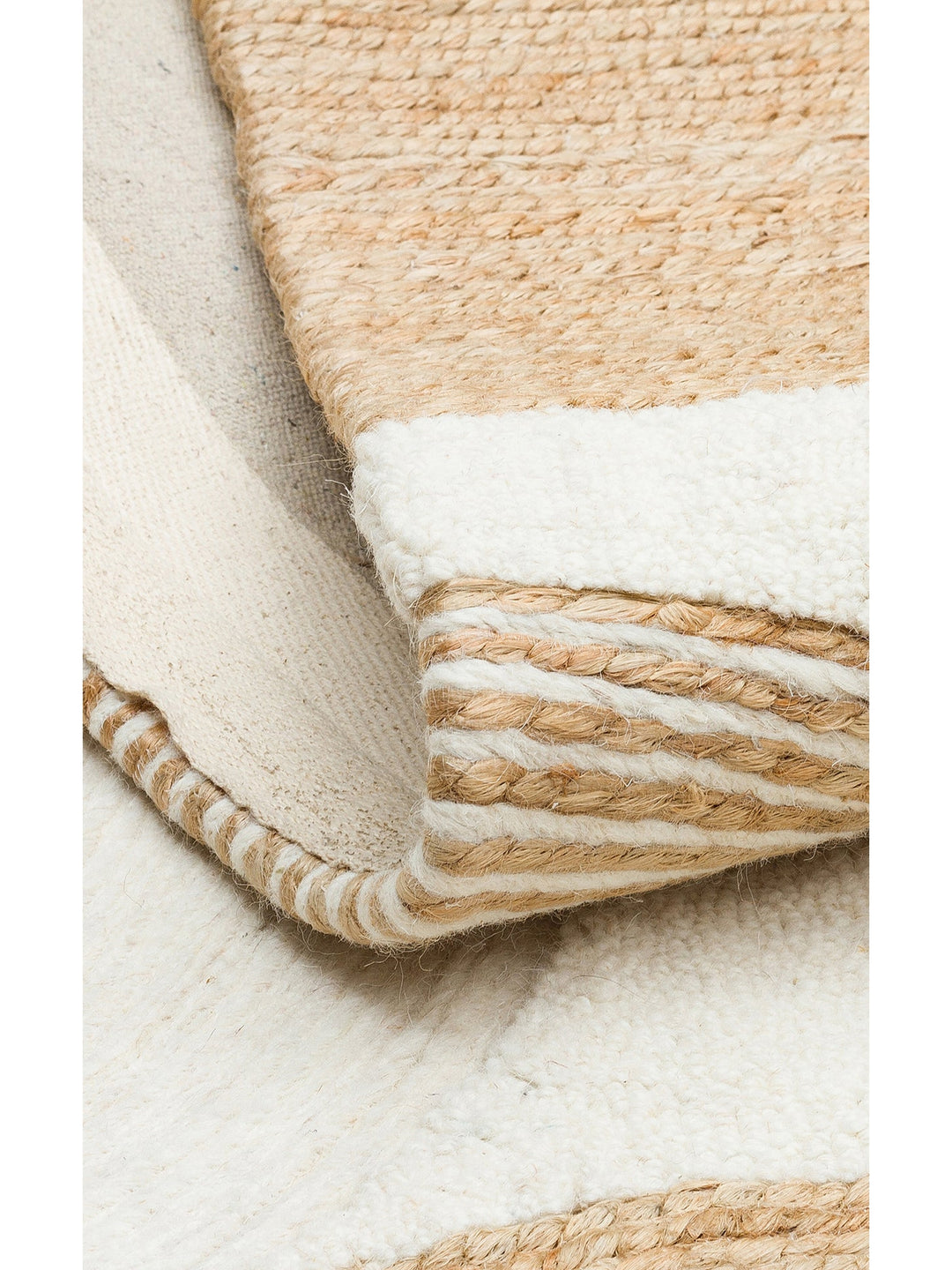 Woolstar %100 Naturel Kazak Desenli Salon Oturma Odası Koridor Antre El Dokuma Örgü Halı 902NATWHITE