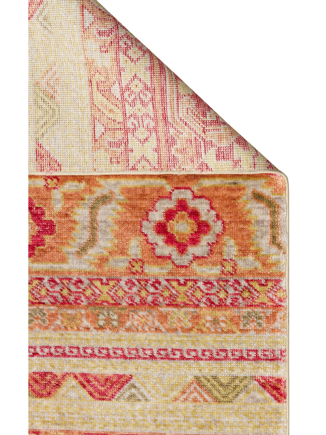 Oushak Carnaval 100% Natural Easy to Clean Handmade Tencel Modern Uşak Carpet 17 RED