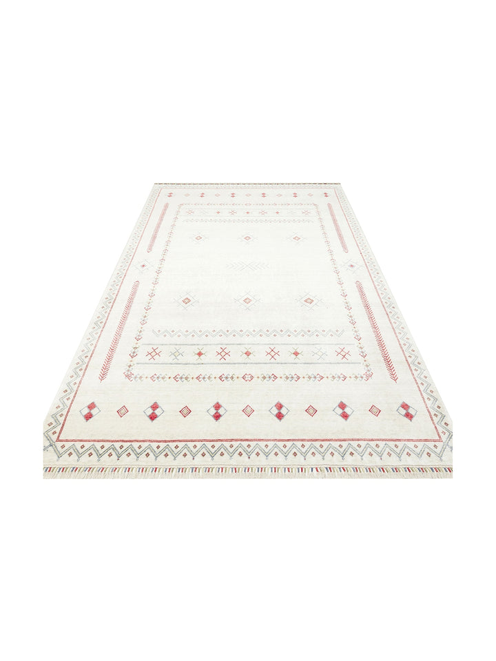 Oushak Carnaval 100% Natural Easy to Clean Handmade Tencel Modern Uşak Carpet 20 BEIG