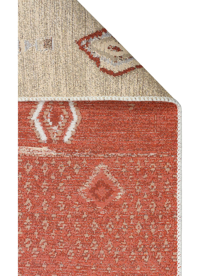 Maya 100% Natural Cotton Washable Double-Sided Living Room Kitchen Hallway Modern Rug 37 TERRA