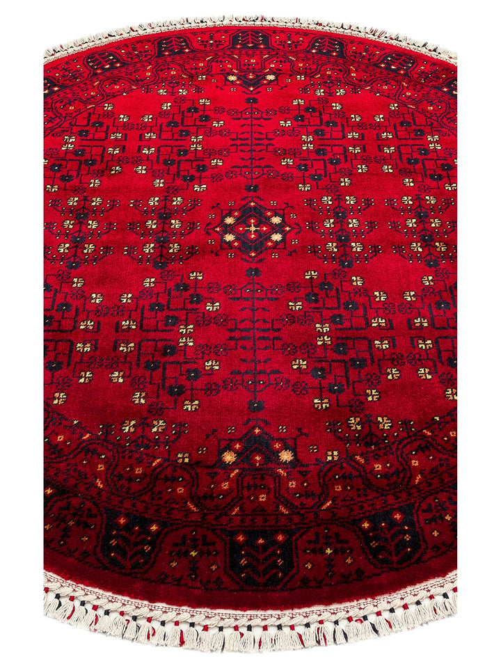 Kabul Afghan Yagcibedir Patterned Handcrafted Tensel Usak Carpet Produced on Special Looms 959 RED Q