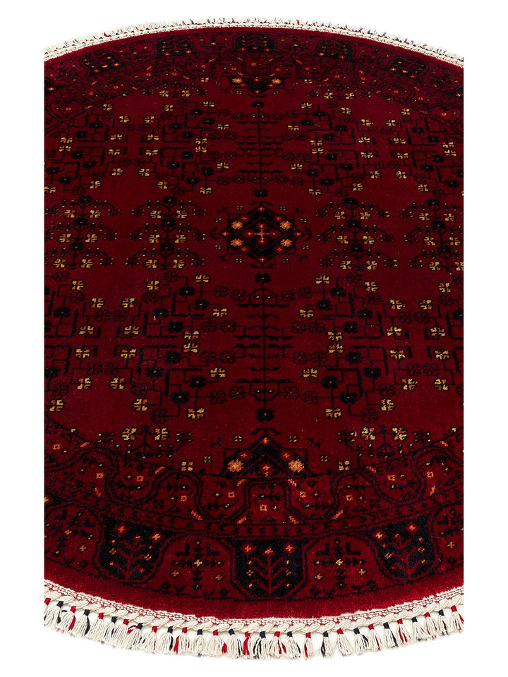 Kabul Afghan Yagcibedir Patterned Handcrafted Tensel Usak Carpet Produced on Special Looms 959 RED Q