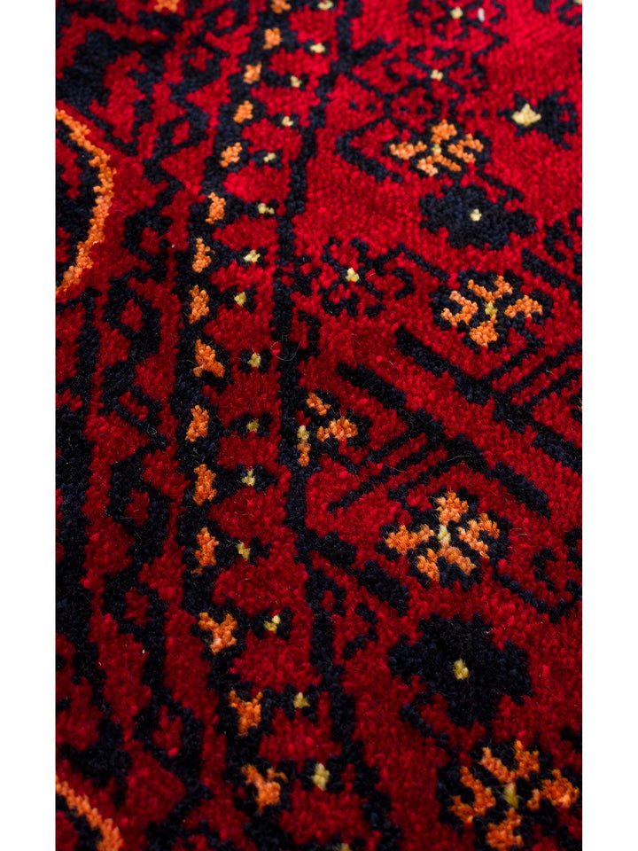 Kabul Afghan Yagcibedir Patterned Handcrafted Tensel Usak Carpet 960 RED Q