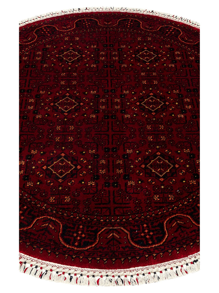 Kabul Afghan Yagcibedir Patterned Handcrafted Tensel Usak Carpet 960 RED Q