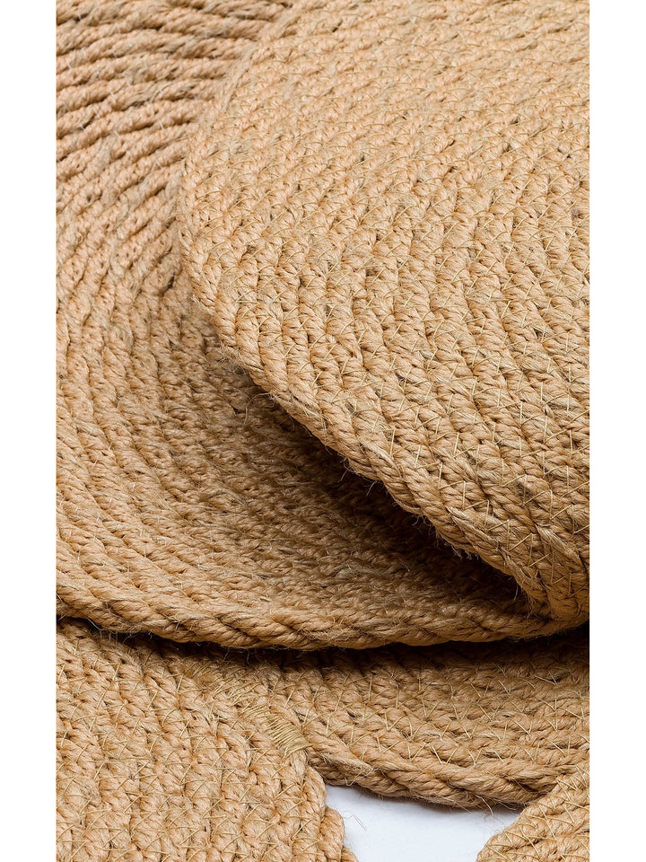 Cancun Colorful Jute Look Double Sided Living Room Hallway Kitchen Cotton Straw Knitted Carpet 01JUTNT