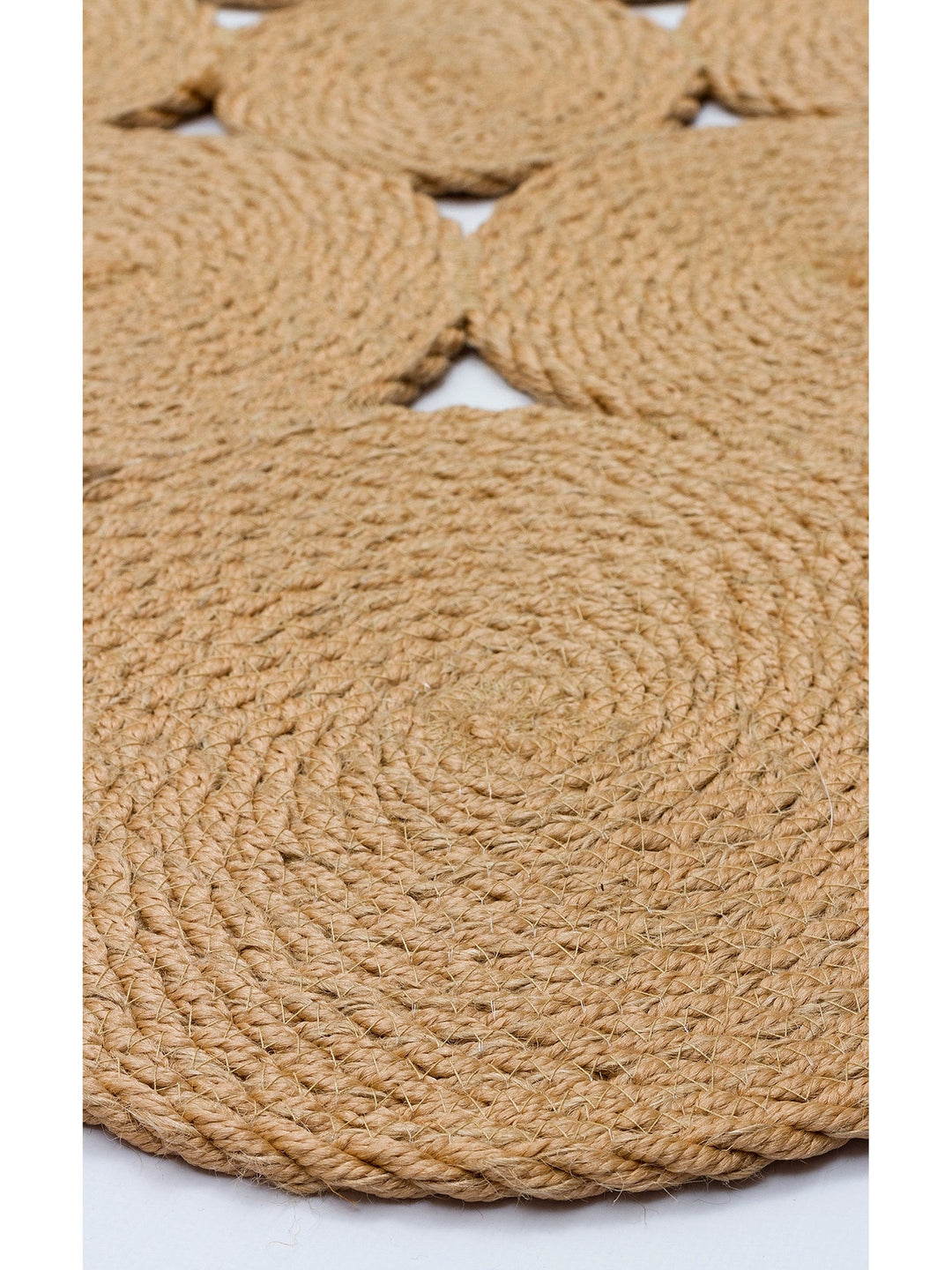 Cancun Jute Look Double Sided Living Room Hallway Kitchen Cotton Straw Knitted Carpet 07 JUT NATURAL