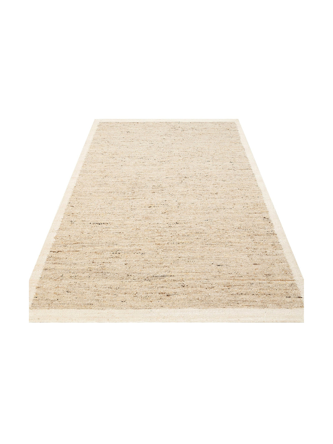 Urumchi 100% Natural Wool Jute Mix Living Room Hall Hallway Kitchen Hand Woven Carpet 01 GREY CREAM