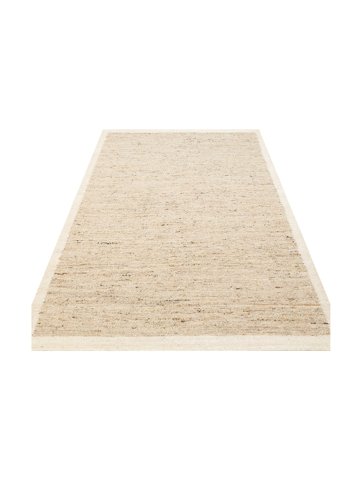 Urumchi 100% Natural Wool Jute Mix Living Room Hall Hallway Kitchen Hand Woven Carpet 01 GREY CREAM