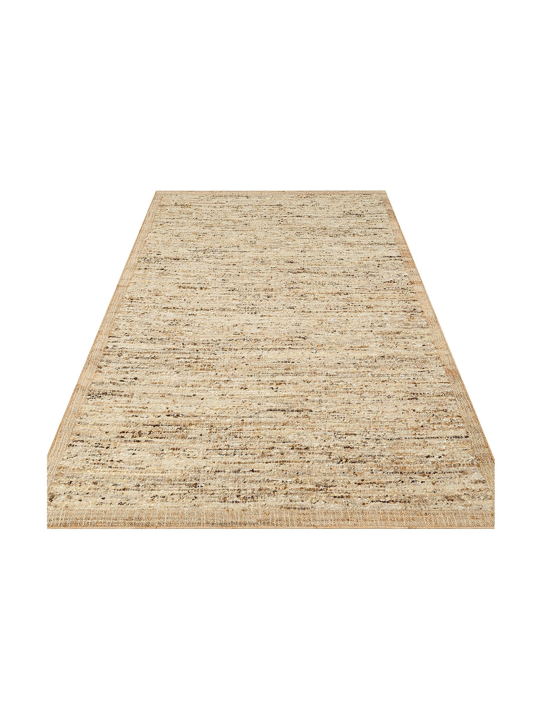 Urumchi 100% Natural Wool Jute Mix Living Room Hall Hallway Kitchen Hand Woven Carpet 01MULTNATURAL