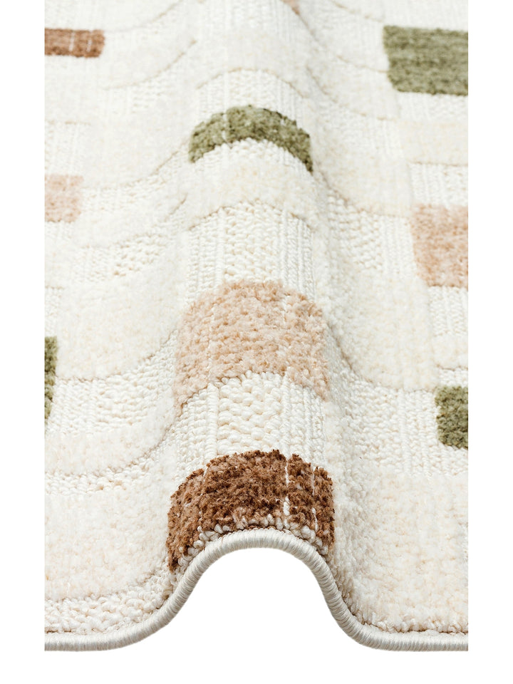 Style Fluff Dust Vezmez Soft Textured Living Room Hall Hallway Entrance Modern Carpet 02 GREEN BEIGE