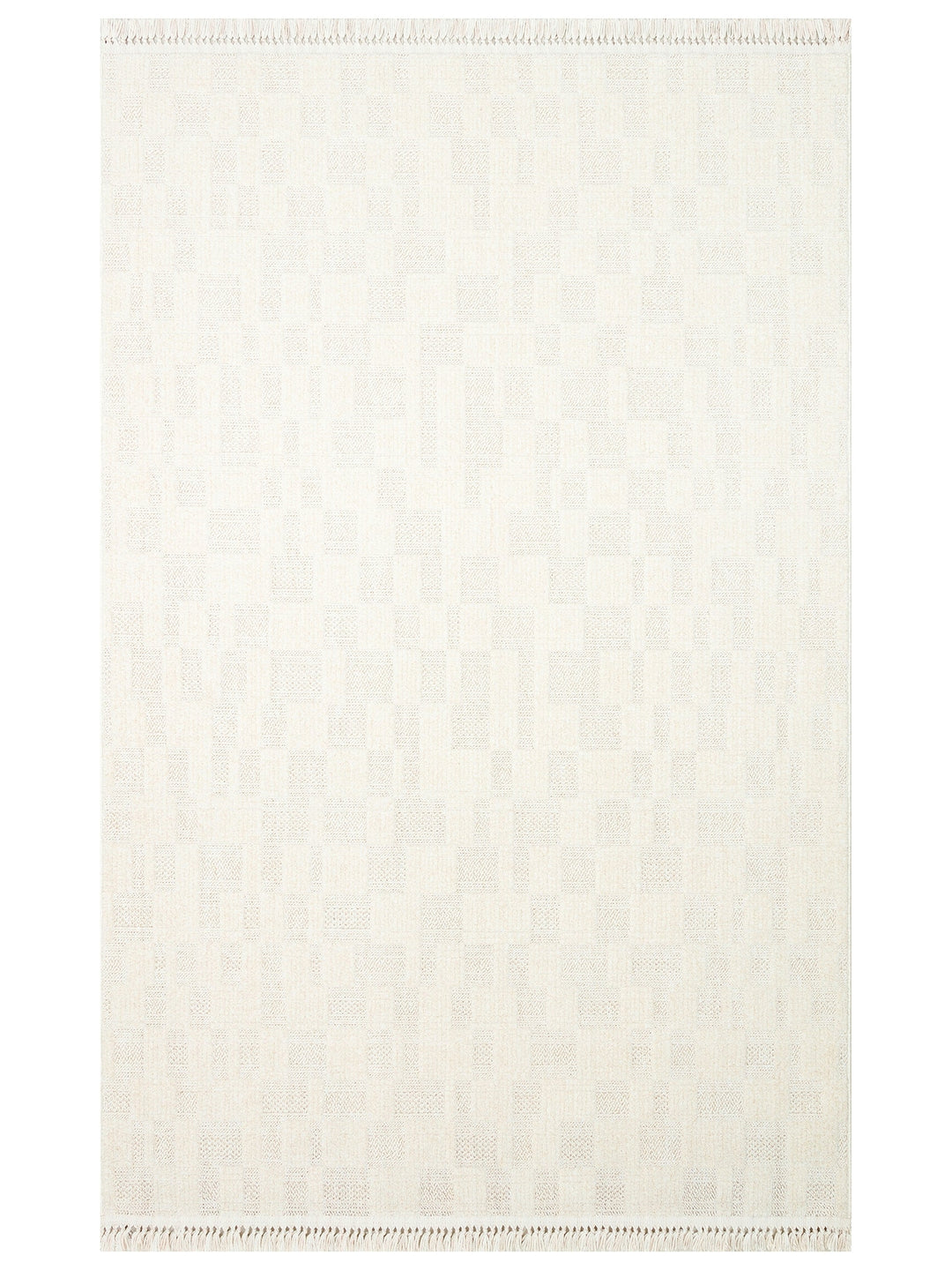 Style Fluff Dust Vezmez Soft Textured Living Room Hall Hallway Entrance Modern Carpet 02 WHITE