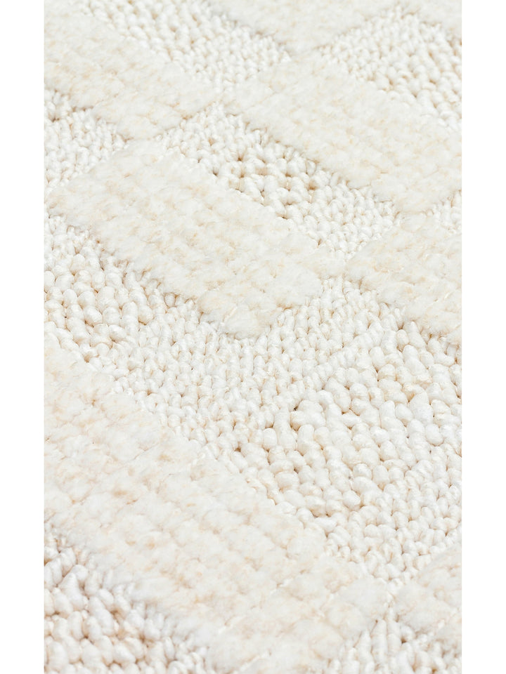 Style Fluff Dust Vezmez Soft Textured Living Room Hall Hallway Entrance Modern Carpet 02 WHITE