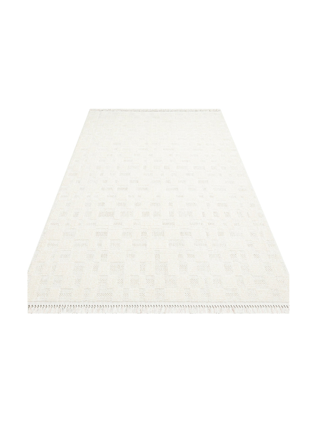 Style Fluff Dust Vezmez Soft Textured Living Room Hall Hallway Entrance Modern Carpet 02 WHITE