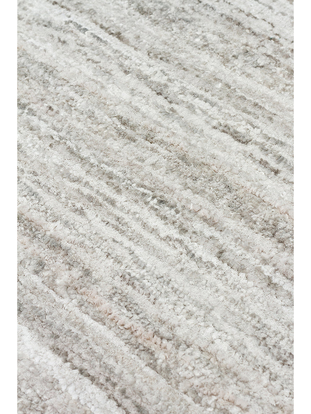 Amore Serisi %100 Naturel Muz İpeği Viskon ve Yün Karışımı Salon Oturma Odası El Dokuma Halı BEIGE - Carpetdocia