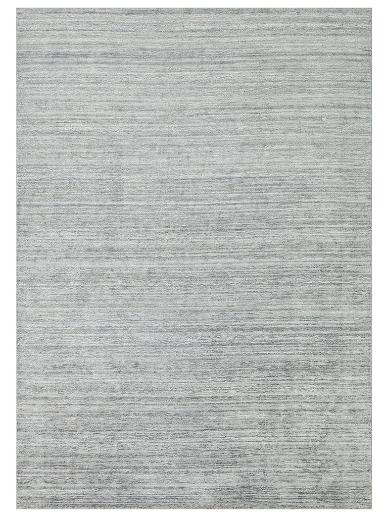 Amore Series 100% Natural Banana Silk Viscose and Wool Blend Living Room Hand Woven Carpet GREY
