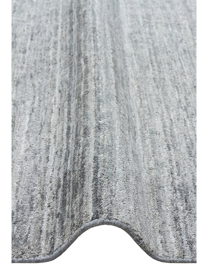 Amore Serisi %100 Naturel Muz İpeği Viskon ve Yün Karışımı Salon Oturma Odası El Dokuma Halı GREY - Carpetdocia