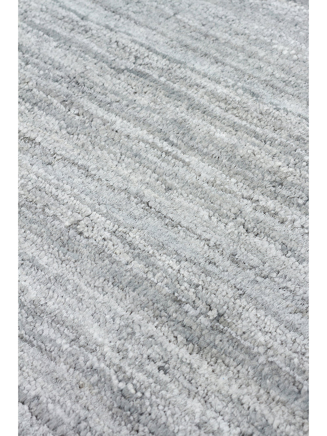 Amore Serisi %100 Naturel Muz İpeği Viskon ve Yün Karışımı Salon Oturma Odası El Dokuma Halı GREY - Carpetdocia