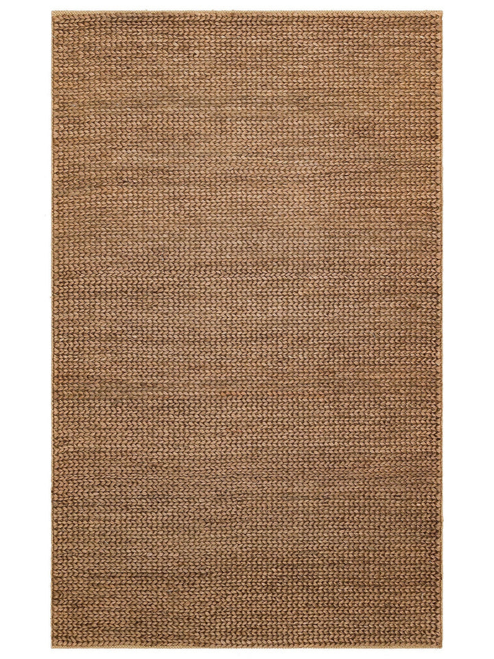 Baccarat Jüt %100 Naturel Oturma Odası Koridor Antre Mutfak Balkon El Dokuma Hasır Halı BAC BROWN-4 - Carpetdocia