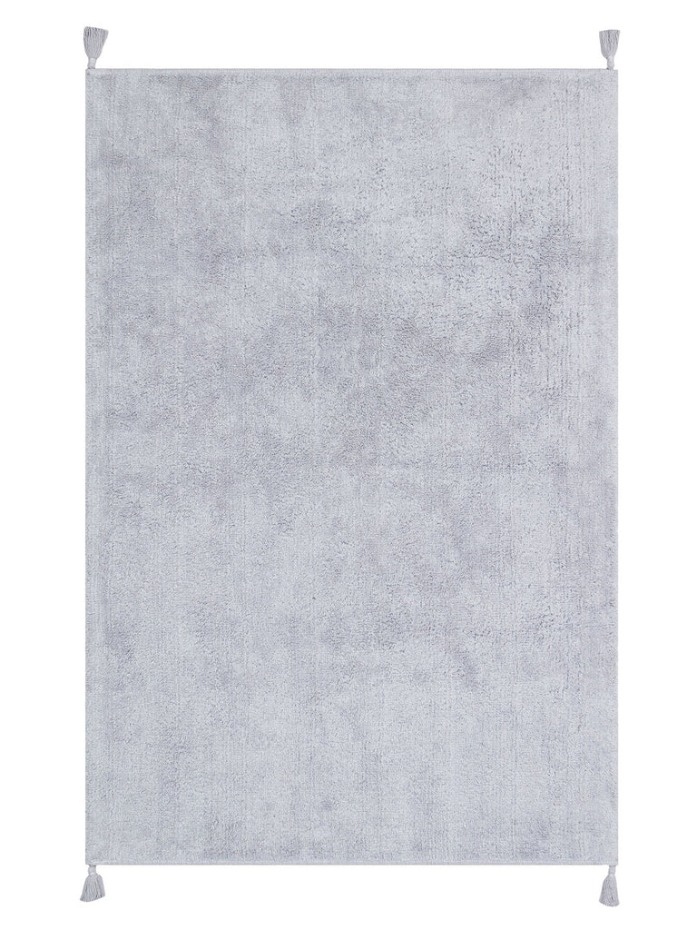 Cotton Baby %100 Naturel Pamuk Yıkanabilir Kaymaz Tabanlı Bebek Halısı PLAIN GREY