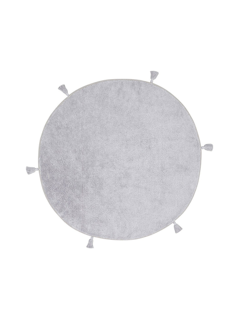 Cotton Baby %100 Naturel Pamuk Yıkanabilir Kaymaz Tabanlı Bebek Halısı PLAIN GREY Q