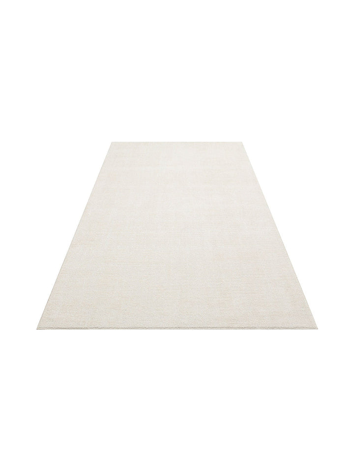 Dakar Sade Desenli Oturma Odası Salon Koridor Antre Mutfak Modern Halı PLAIN CREAM - Carpetdocia