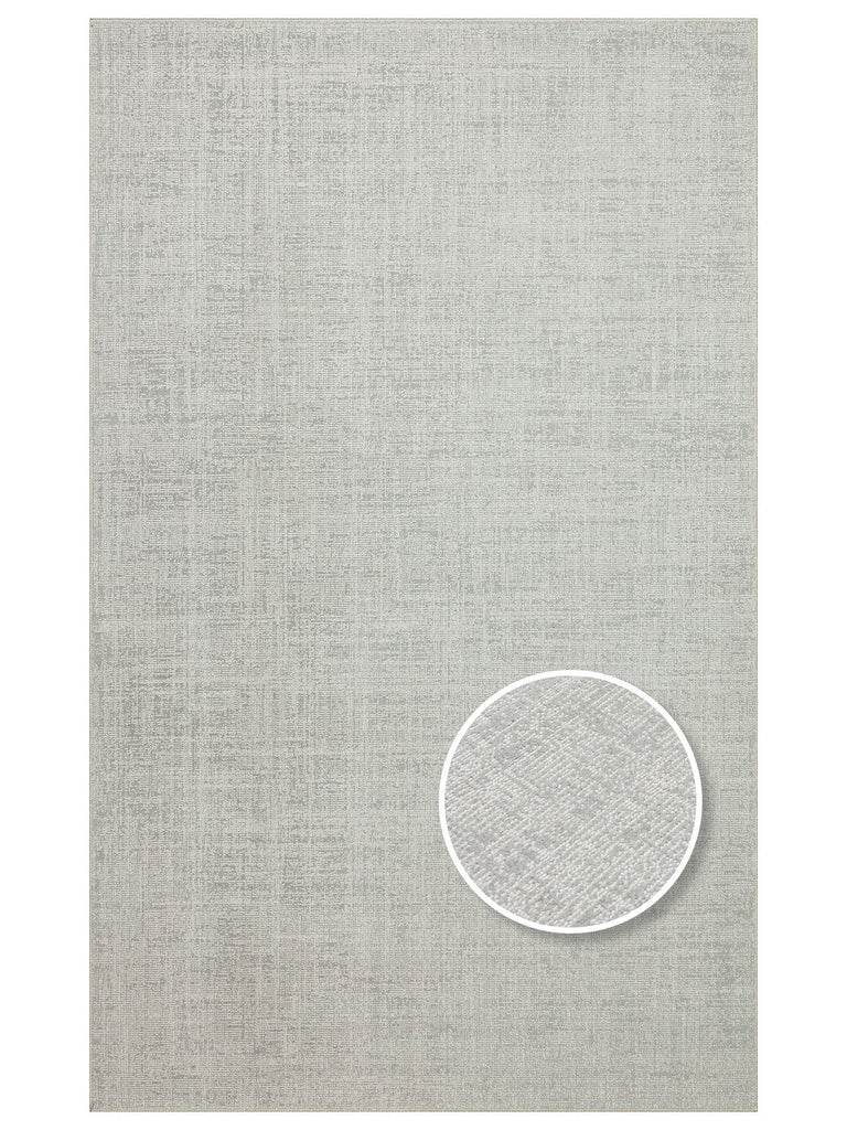 Dakar Sade Desenli Oturma Odası Salon Koridor Antre Mutfak Modern Halı PLAIN SILVER