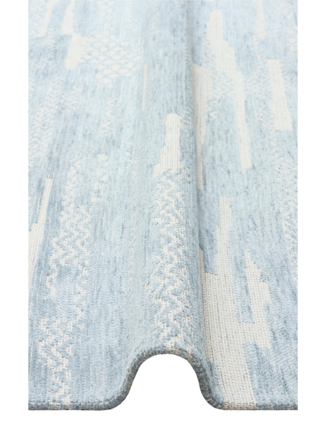 Didim Kaymaz Tabanlı Modern Oturma Odası Salon Koridor Mutfak İnce Dokuma Halı 01 BLUE - Carpetdocia
