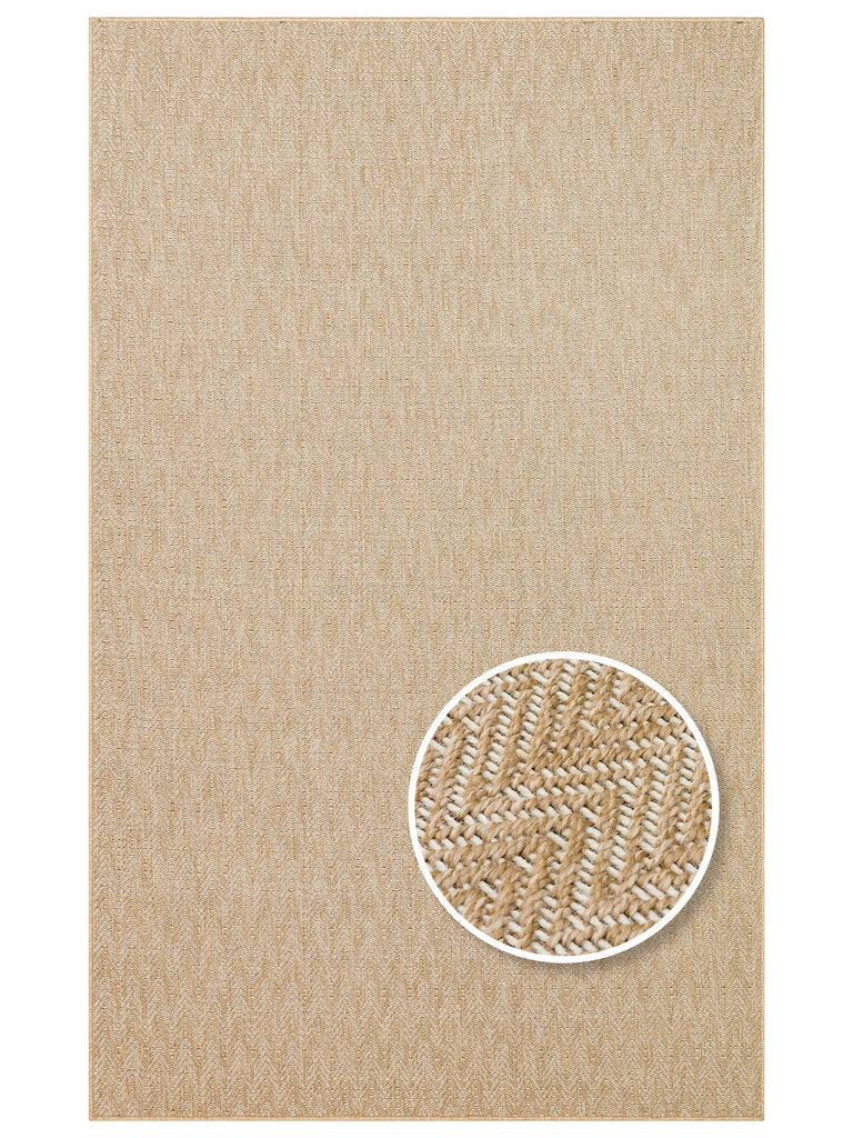 Dream Suitable for Indoor and Outdoor Use Easy to Clean Sisal-Looking Carpet 02 NATURAL WHITEXW 