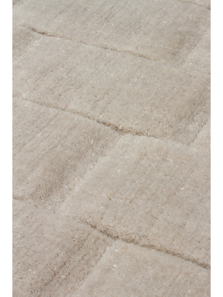 Fluffy Serisi 3D Oyma El Dokuma Salon Oturma Odası Yatak Odası Koridor Antre Modern Halı SILVER - Carpetdocia