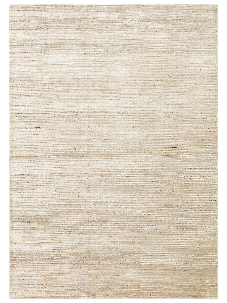 Kelly Series 100% Natural Wool and Viscose Hand Woven Living Room Bedroom Carpet BEIGE